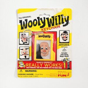 Basic Fun Vintage 90's Wooly Willy Keychain  - NEW SEALED